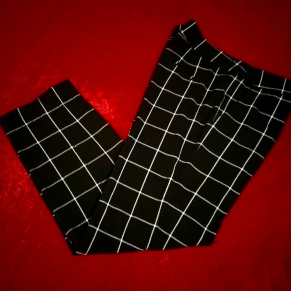Willi Smith black and white dress pants